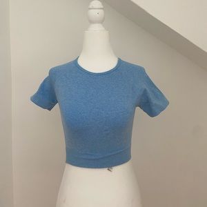 Cropped workout shirt
